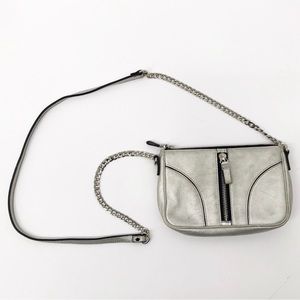 🔴Milly Silver Metallic Crossbody Purse
